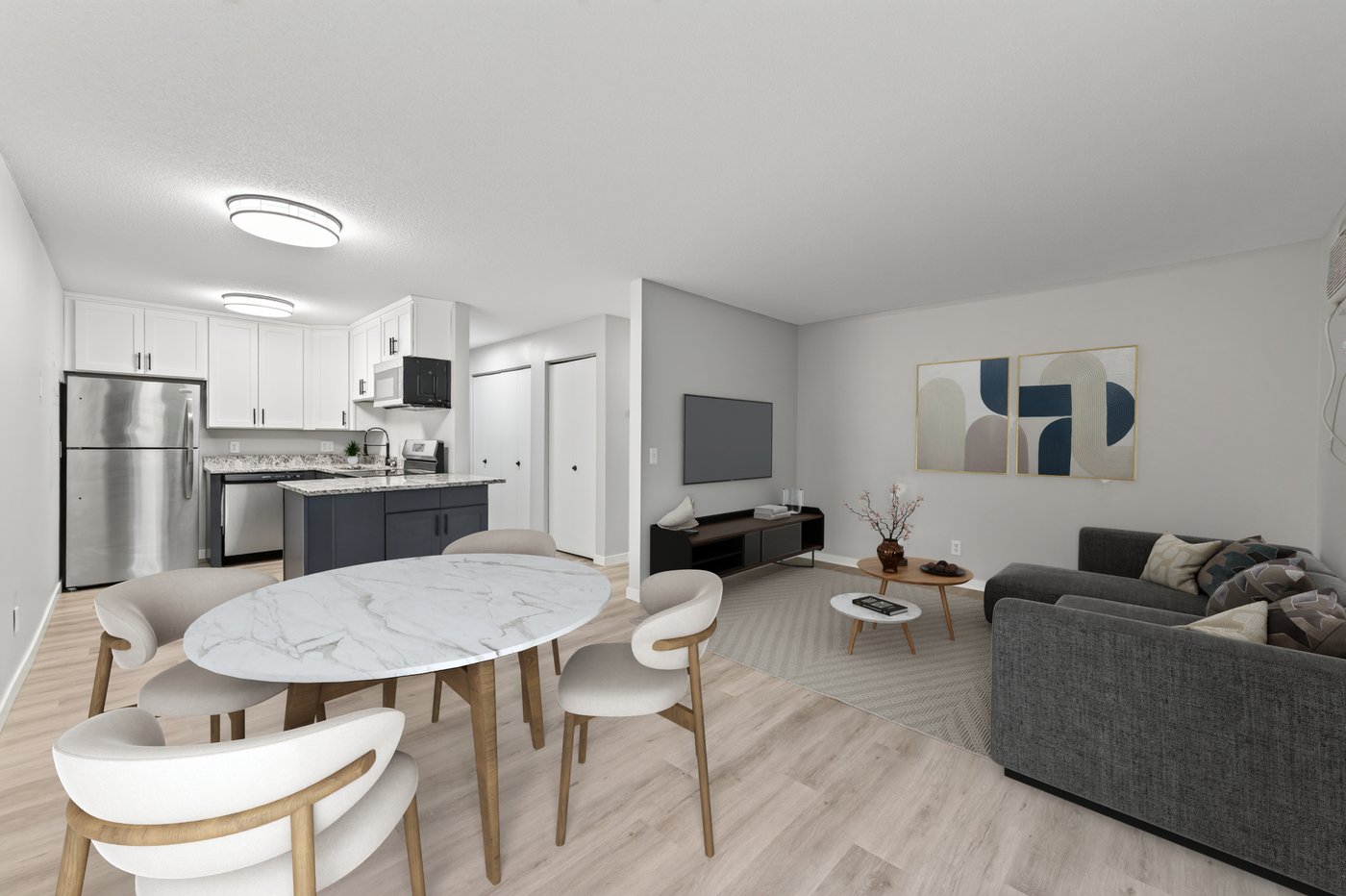 SkyHill Apartments living area